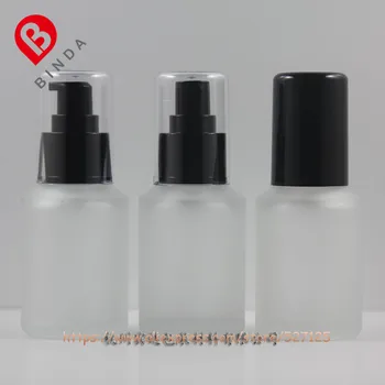 60ml transparent frosted glass bottle with black plastic pump/sprayer,for lotion/perfume/essential oli/moisturizer/facial water
60ml transparent frosted glass bottle with black plastic pump/sprayer,for lotion/perfume/essential oli/moisturizer/facial water