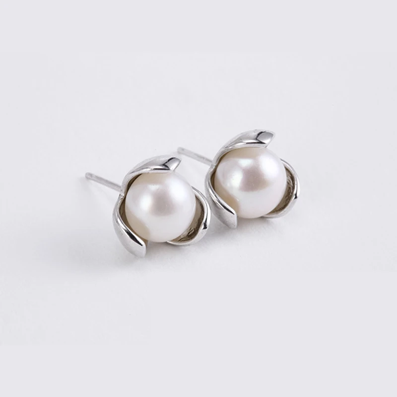 Natural Freshwater Pearl Stud Earrings 925 Sterling Silver 100% Genuine Studs Earrings Office Chic Jewelry
Natural Freshwater Pearl Stud Earrings 925 Sterling Silver 100% Genuine Studs Earrings Office Chic Jewelry