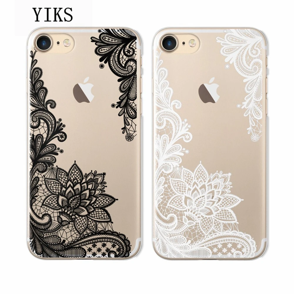 Сексуальный ретро цветочный чехол для телефона Apple iPhone X 5 5S SE 6 6s 7 8 Plus TPU Чехлы