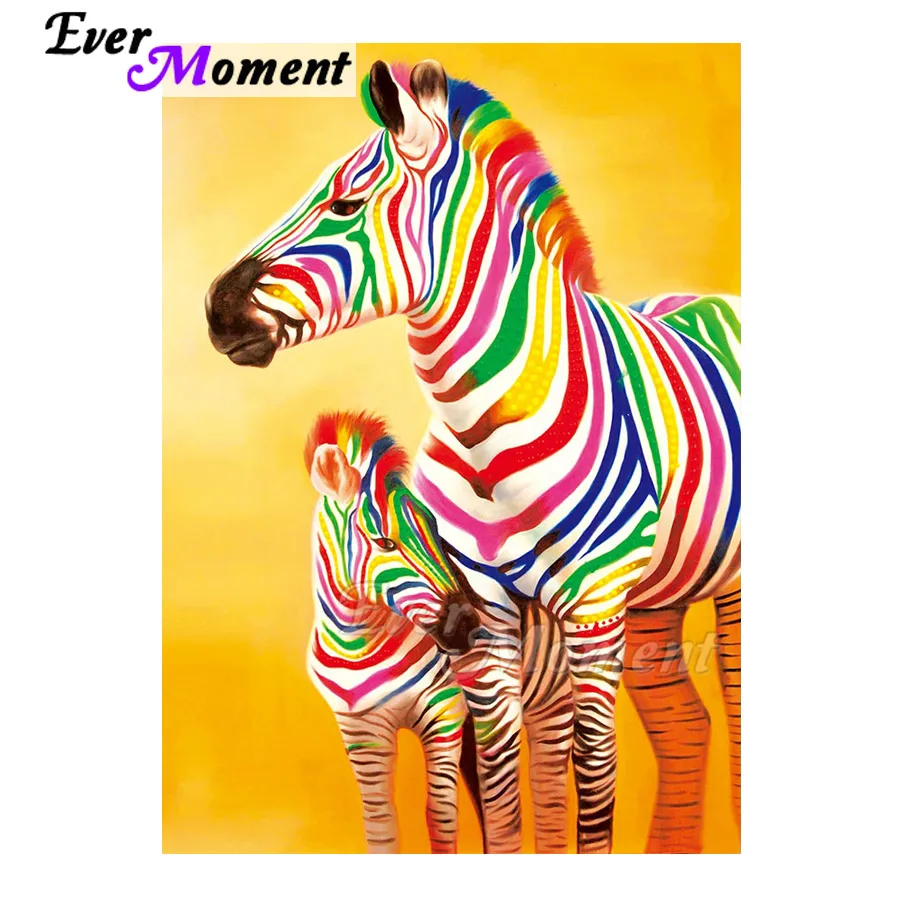 Ever Moment Diamond Painting Colorful Zebra Full Square Drill Picture Of Rhinestone Diamond Embroidery Decoration Home 3F1104
Ever Moment Diamond Painting Colorful Zebra Full Square Drill Picture Of Rhinestone Diamond Embroidery Decoration Home 3F1104