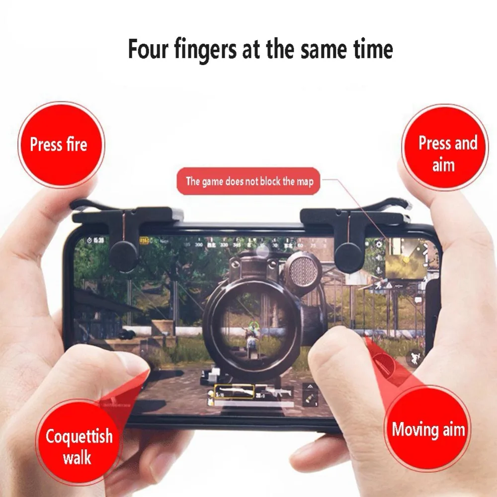 1 Pair C9 Mobile Phone Game Joysticks Game Controller Accessories Shooting Games for STG FPS TPS Game Button High Quality
1 Pair C9 Mobile Phone Game Joysticks Game Controller Accessories Shooting Games for STG FPS TPS Game Button High Quality