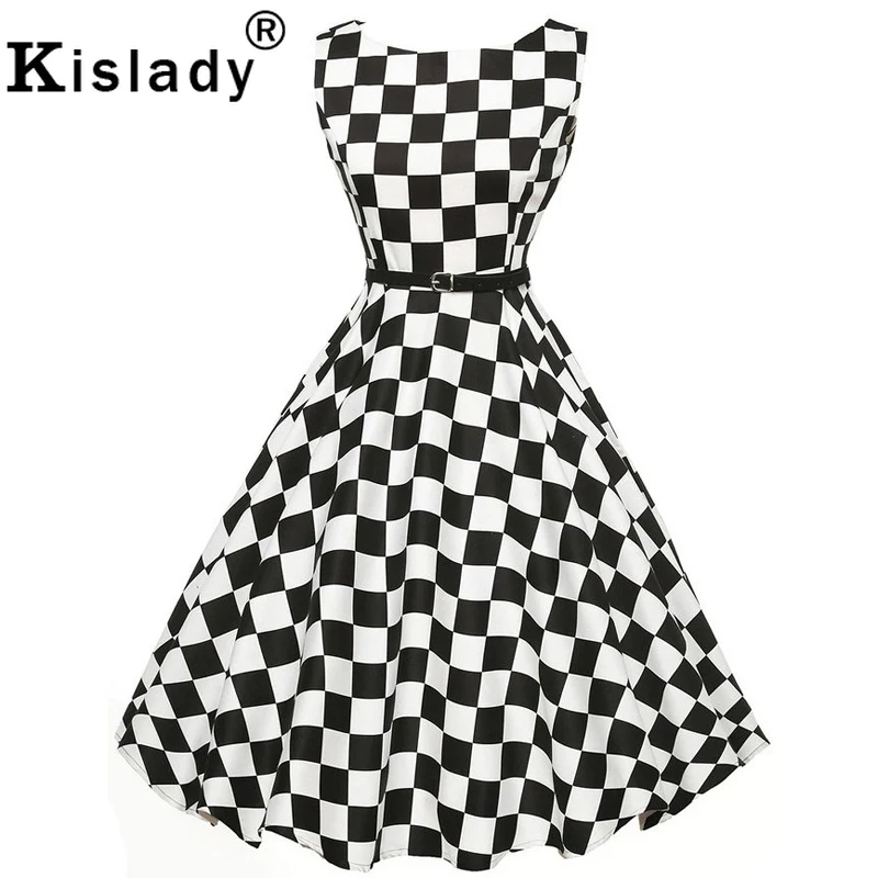 50s Summer Womens Checkerboard Floral Print Vintage Dress Sashes Plaid OL Swing Party Dress Rockabilly Slim Midi Dress De Fiesta
50s Summer Womens Checkerboard Floral Print Vintage Dress Sashes Plaid OL Swing Party Dress Rockabilly Slim Midi Dress De Fiesta