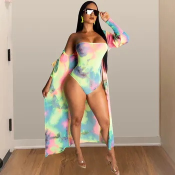 Fashion Women Sexy Two Piece Set Slash Neck Bodysuit And Long Sleeve Cardigan Summer Backless Beach 2 Piece Outfits
Fashion Women Sexy Two Piece Set Slash Neck Bodysuit And Long Sleeve Cardigan Summer Backless Beach 2 Piece Outfits