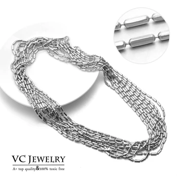 Wholesale 10pcs/lot Vocheng Interchangeable DIY Accessories for Jewelry Findings Silver Chains Necklace VC-007*10 Free Shipping
Wholesale 10pcs/lot Vocheng Interchangeable DIY Accessories for Jewelry Findings Silver Chains Necklace VC-007*10 Free Shipping