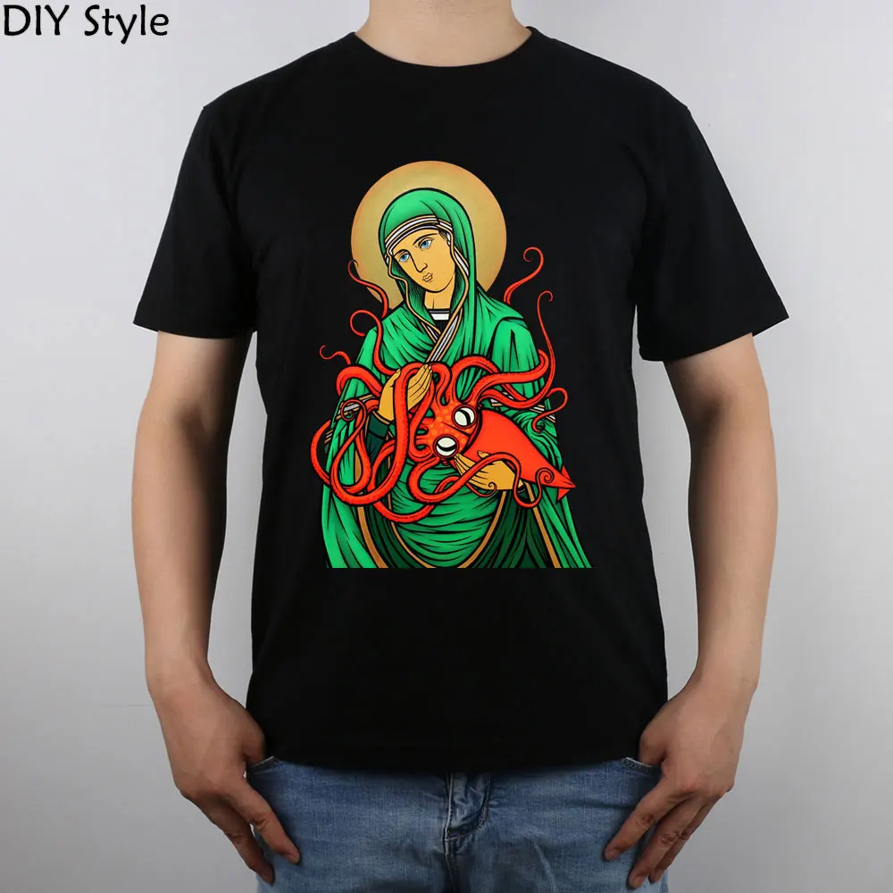 The Virgin Octopus sci-fi Religious Weird Madsquidpaint Madonna Of The Squid t-shirt Top Pure Cotton Men T Shirt
The Virgin Octopus sci-fi Religious Weird Madsquidpaint Madonna Of The Squid t-shirt Top Pure Cotton Men T Shirt