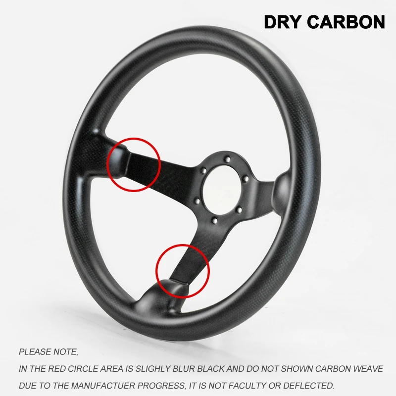 Universal Dry Carbon Deep Dish Type 335mm Matt Finish Steering Wheel (deep around 60mm, 6 bolts 70mm PCD) For MX5 FT86 BRZ GTS
Universal Dry Carbon Deep Dish Type 335mm Matt Finish Steering Wheel (deep around 60mm, 6 bolts 70mm PCD) For MX5 FT86 BRZ GTS