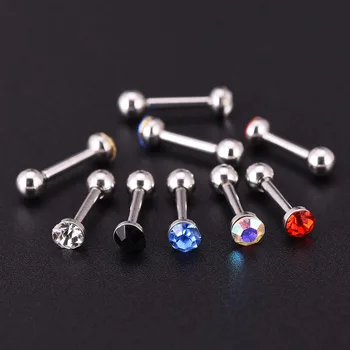 Wholesale 60pcs Mix Colours Crystal Tragus Ear Stud Helix Cartilage Ear Piercing Body Jewelry Labret Barbell Stainless Steel
Wholesale 60pcs Mix Colours Crystal Tragus Ear Stud Helix Cartilage Ear Piercing Body Jewelry Labret Barbell Stainless Steel