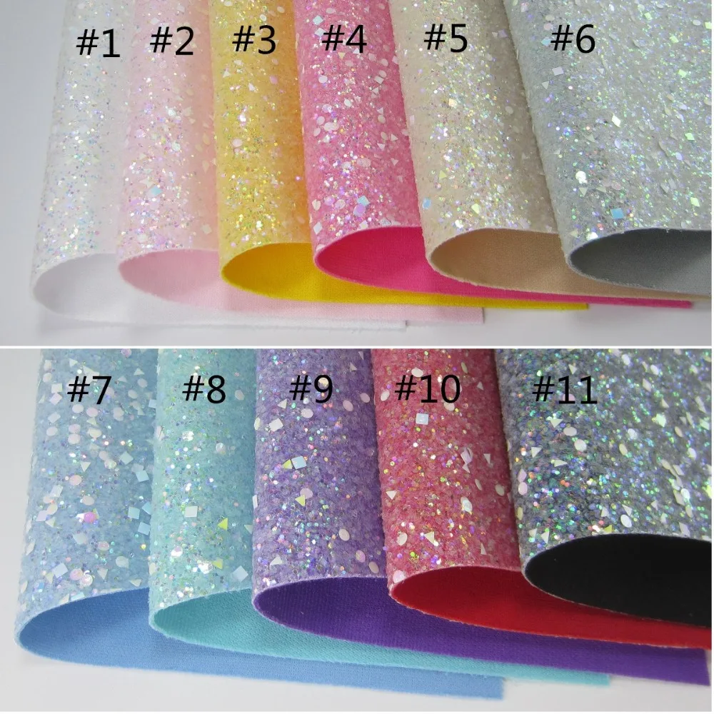30cmx134cm Chunky Glitter Fabric Leather with same color back 2019 new arraiv for bows decorations AY268
30cmx134cm Chunky Glitter Fabric Leather with same color back 2019 new arraiv for bows decorations AY268
