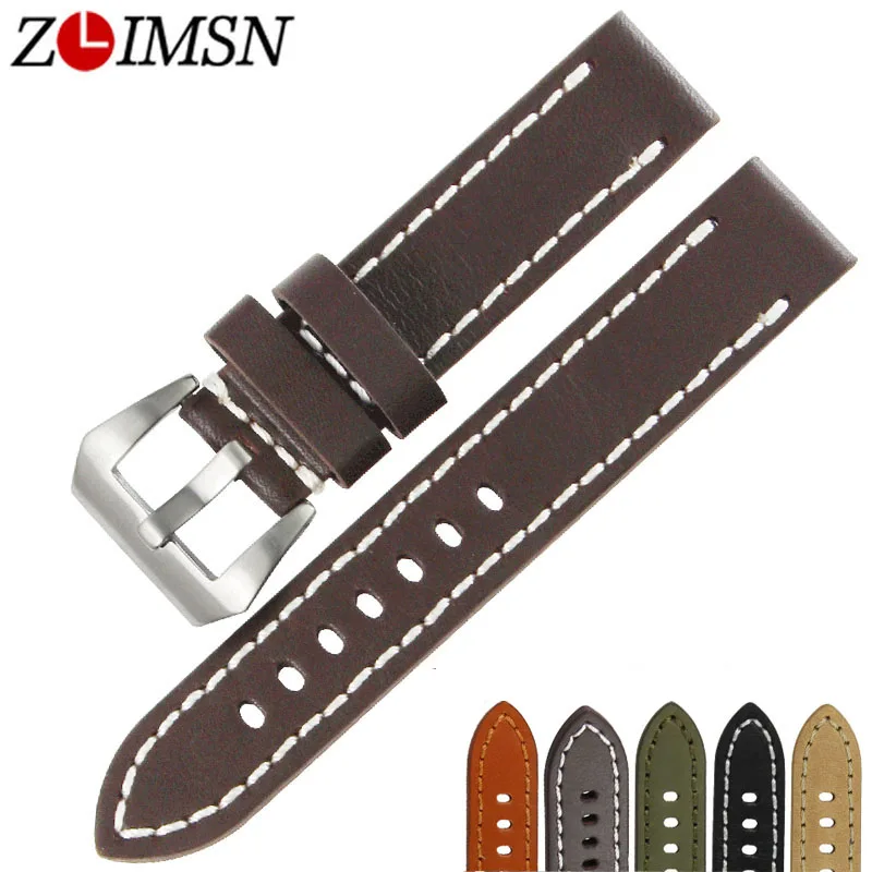 ZLIMSN Thick Watch Belt Genuine Leather Watchbands 20mm 22mm 24mm 26mm Bands Silvery Buckle Watches Accessories Relojes Hombre
ZLIMSN Thick Watch Belt Genuine Leather Watchbands 20mm 22mm 24mm 26mm Bands Silvery Buckle Watches Accessories Relojes Hombre