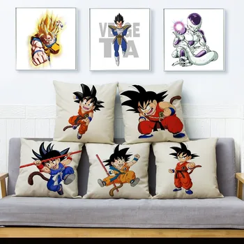 Japan Anime Dragon Ball Son Goku Print Throw Pillow Cover 45*45cm Textile Cushion Cover Linen Decor Pillow Case for Sofa Home 
Japan Anime Dragon Ball Son Goku Print Throw Pillow Cover 45*45cm Textile Cushion Cover Linen Decor Pillow Case for Sofa Home