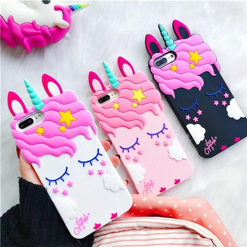 Case For Iphone X S 7 8 plus 6 6s plus 3D Cartoon Lovely Unicorn Horse Phone Back Cover Soft Silicone Shell Fundas Coque Brand
Case For Iphone X S 7 8 plus 6 6s plus 3D Cartoon Lovely Unicorn Horse Phone Back Cover Soft Silicone Shell Fundas Coque Brand