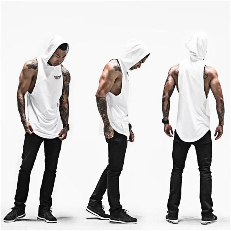 Muscleguys Bodybuilding Stringer Tank Top with hooded Mens Gyms Clothing Fitness Mens Sleeveless Vests Cotton Singlets Tankops
Muscleguys Bodybuilding Stringer Tank Top with hooded Mens Gyms Clothing Fitness Mens Sleeveless Vests Cotton Singlets Tankops