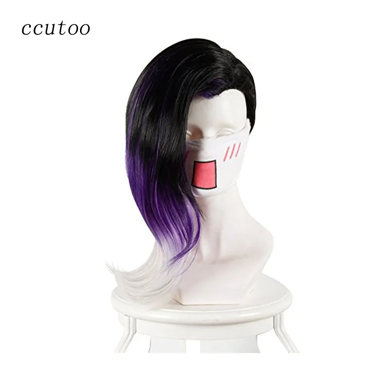 ccutoo 40cm Black Purple Whtie Ombre Mix Curly Game Overwatch OW Sombra Synthetic Hair Cosplay Costume Wigs
ccutoo 40cm Black Purple Whtie Ombre Mix Curly Game Overwatch OW Sombra Synthetic Hair Cosplay Costume Wigs