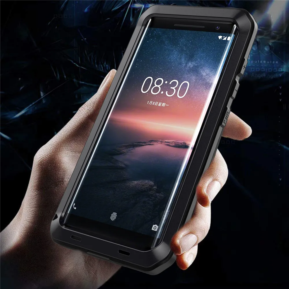 360 Full Protective ShockProof DropProof For Nokia 8 Sirocco 5.5inch Case Heavy Duty Aluminum Metal case For Nokia 8 Sirocco
360 Full Protective ShockProof DropProof For Nokia 8 Sirocco 5.5inch Case Heavy Duty Aluminum Metal case For Nokia 8 Sirocco