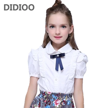 Summer Girls Blouse Kids Baby Girl Clothes Cotton Tops Lace School White Blouses For Girls Short Shirts Children Clothing
Summer Girls Blouse Kids Baby Girl Clothes Cotton Tops Lace School White Blouses For Girls Short Shirts Children Clothing