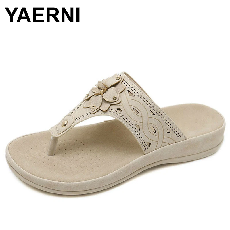 YAERNI Summer Shoes Woman Sandals Leather Flower Sandalias Mujer 2019 Open Toe Slides Wedges Shoes For Women Sandals Flip Flops
YAERNI Summer Shoes Woman Sandals Leather Flower Sandalias Mujer 2019 Open Toe Slides Wedges Shoes For Women Sandals Flip Flops