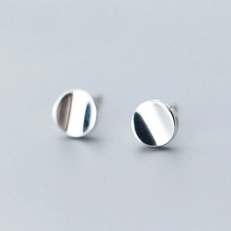 MloveAcc Authentic 925 Sterling Silver Geometric Glossy Concave Round Stud Earrings for Women Fashion Jewelry Summer Gift
MloveAcc Authentic 925 Sterling Silver Geometric Glossy Concave Round Stud Earrings for Women Fashion Jewelry Summer Gift