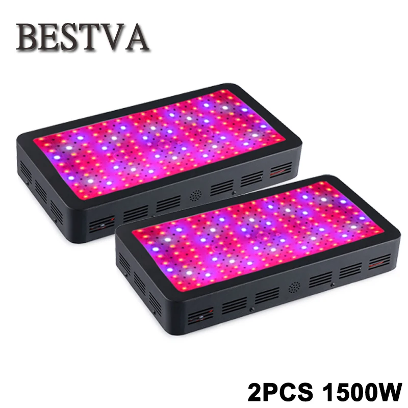 2PCS BESTVA Black 1500W Double chips Full Spectrum High Yield LED Grow Light For Indoor plants Hydroponics grow system
2PCS BESTVA Black 1500W Double chips Full Spectrum High Yield LED Grow Light For Indoor plants Hydroponics grow system