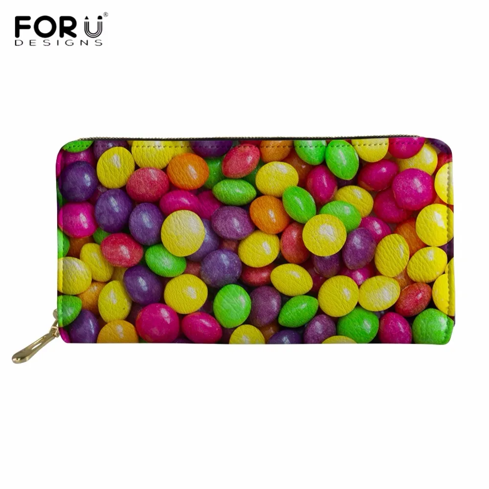 FORUDESIGNS Multicolor Chocolate Beans Printing Girls Long PU Leather Wallet Candy Design Card Phone Holder Fashion Zipper Purse
FORUDESIGNS Multicolor Chocolate Beans Printing Girls Long PU Leather Wallet Candy Design Card Phone Holder Fashion Zipper Purse