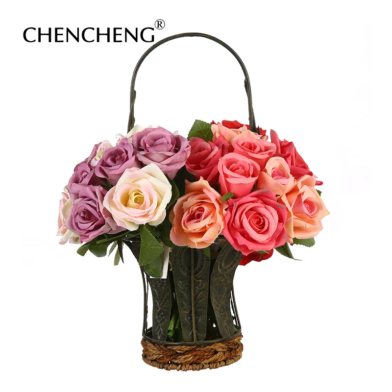 9pieces Ramo European Retro Classical Romantic Wedding Decoration Artificial Roses 1 Bouquet 9 branches Flowers Flores CHENCHNEG
9pieces Ramo European Retro Classical Romantic Wedding Decoration Artificial Roses 1 Bouquet 9 branches Flowers Flores CHENCHNEG