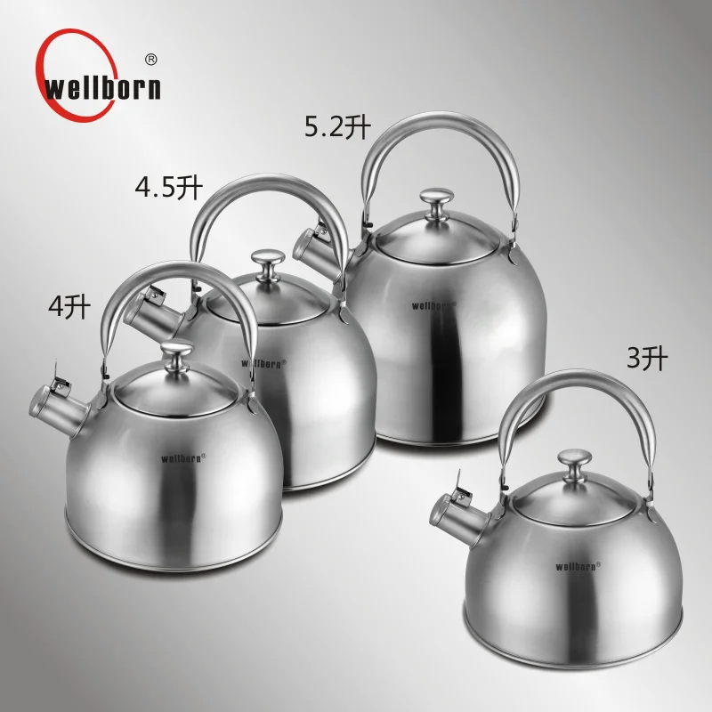 304 Stainless Steel Household Kettle Whistle 3L/4L/6L Thickened Double Bottom Gas Induction Cooker Gas Kettle
304 Stainless Steel Household Kettle Whistle 3L/4L/6L Thickened Double Bottom Gas Induction Cooker Gas Kettle
