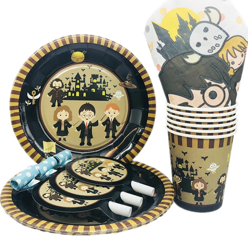 Omilut Halloween Decor Cartoon Party Disposable Tableware Set Harri Potter Birthday Party Baby Shower Boy 1th Supplies Decor
Omilut Halloween Decor Cartoon Party Disposable Tableware Set Harri Potter Birthday Party Baby Shower Boy 1th Supplies Decor