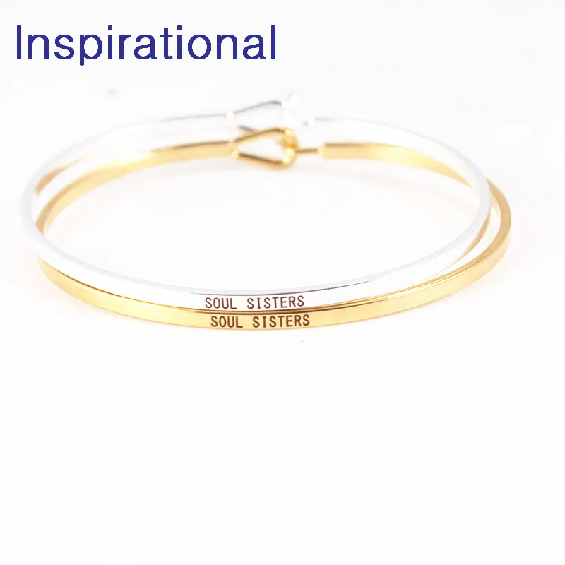 2018 New Gold 62mm Copper Geometric Shaped Soul Sisters Bracelet Engraved Letter Logo Personalized Initials Fine Bangles Women
2018 New Gold 62mm Copper Geometric Shaped Soul Sisters Bracelet Engraved Letter Logo Personalized Initials Fine Bangles Women
