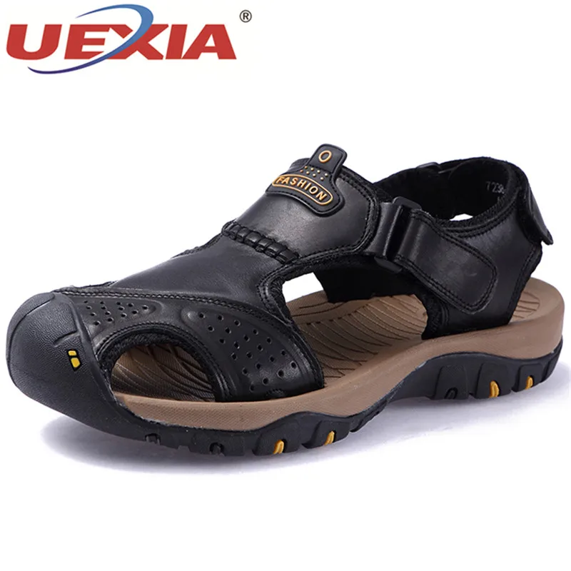 UEXIA Brand Summer Leather Sandals Men Casual Shoes sneakers Outdoor Beach Shoes Native Male Rubber Sole Sandals Sport Sandalias
UEXIA Brand Summer Leather Sandals Men Casual Shoes sneakers Outdoor Beach Shoes Native Male Rubber Sole Sandals Sport Sandalias