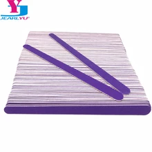 Nouveau limes à ongles en bois à Double tête 200 pcs/lot polisseuse à papier abrasif en bois violet Lixas De Unha Vijlen Kit d'outils De limes à ongles(China)