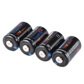 

12pcs/lot High Quality TrustFire CR2 3V 750mAh Lithium Battery Li-ion Disposable Batteries CR 2 for Flashlights Headlamps Camera