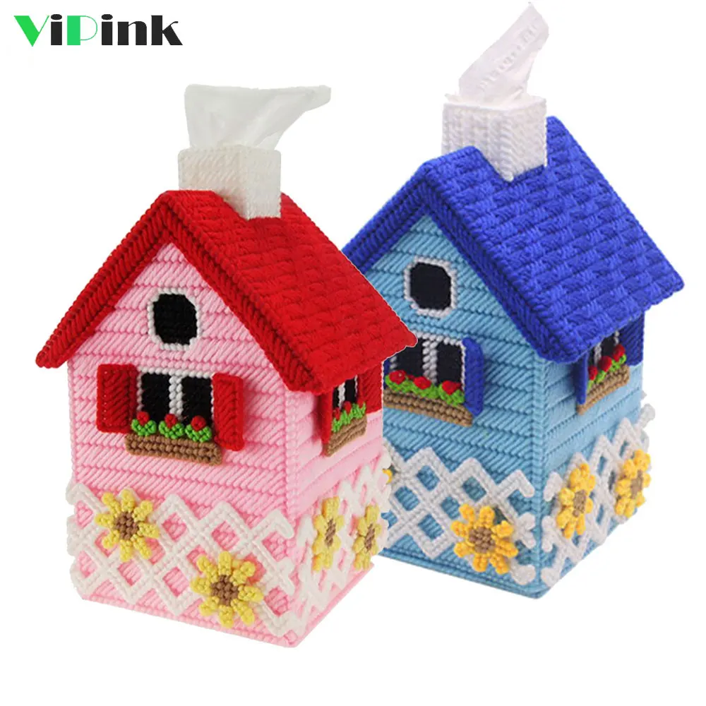 DIY Handmade Cross Stitch Flower House Roll Paper Tissue Box Kits Embroidery Needlework Sets Kitchen Tissue Canister Home Decor
DIY Handmade Cross Stitch Flower House Roll Paper Tissue Box Kits Embroidery Needlework Sets Kitchen Tissue Canister Home Decor