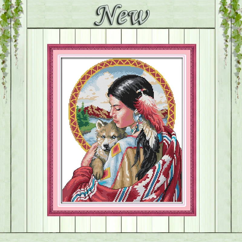 Indian girl woman and dog 11CT counted printed on Canvas DMC 14CT Cross Stitch Embroidery kits Needlework Sets House Home Decor
Indian girl woman and dog 11CT counted printed on Canvas DMC 14CT Cross Stitch Embroidery kits Needlework Sets House Home Decor