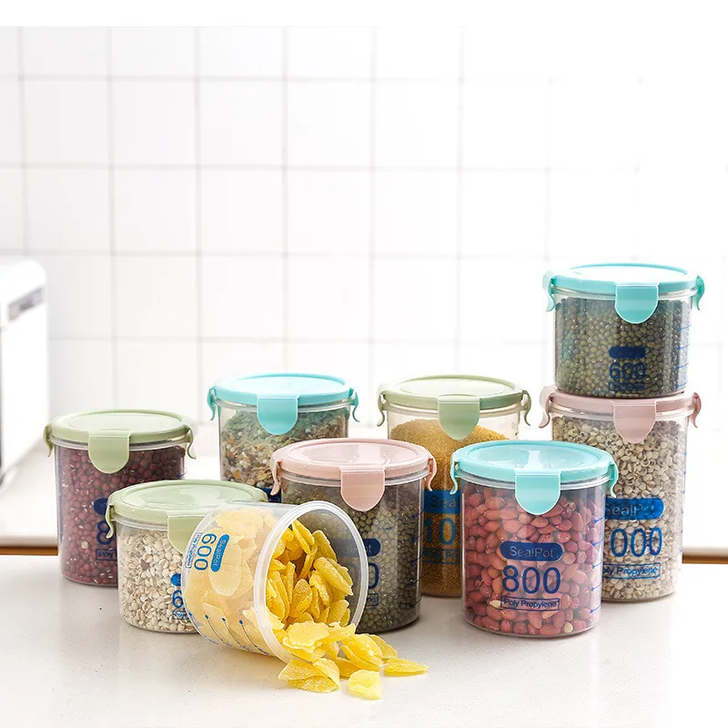 Transparent Kitchen Containers Food Fresh-Keeping Storage Box Plastic Multigrain Storage Tank Snack Storage Box Kitchen Tools
Transparent Kitchen Containers Food Fresh-Keeping Storage Box Plastic Multigrain Storage Tank Snack Storage Box Kitchen Tools