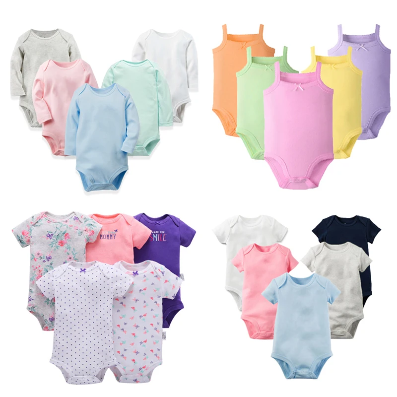 5pcs/pack Baby Clothes Infant Clothing Jumpsuit Bebe Girls Romper Soft Cotton Newborn Baby Sliders Boys Outfits Overalls 3-24M
5pcs/pack Baby Clothes Infant Clothing Jumpsuit Bebe Girls Romper Soft Cotton Newborn Baby Sliders Boys Outfits Overalls 3-24M