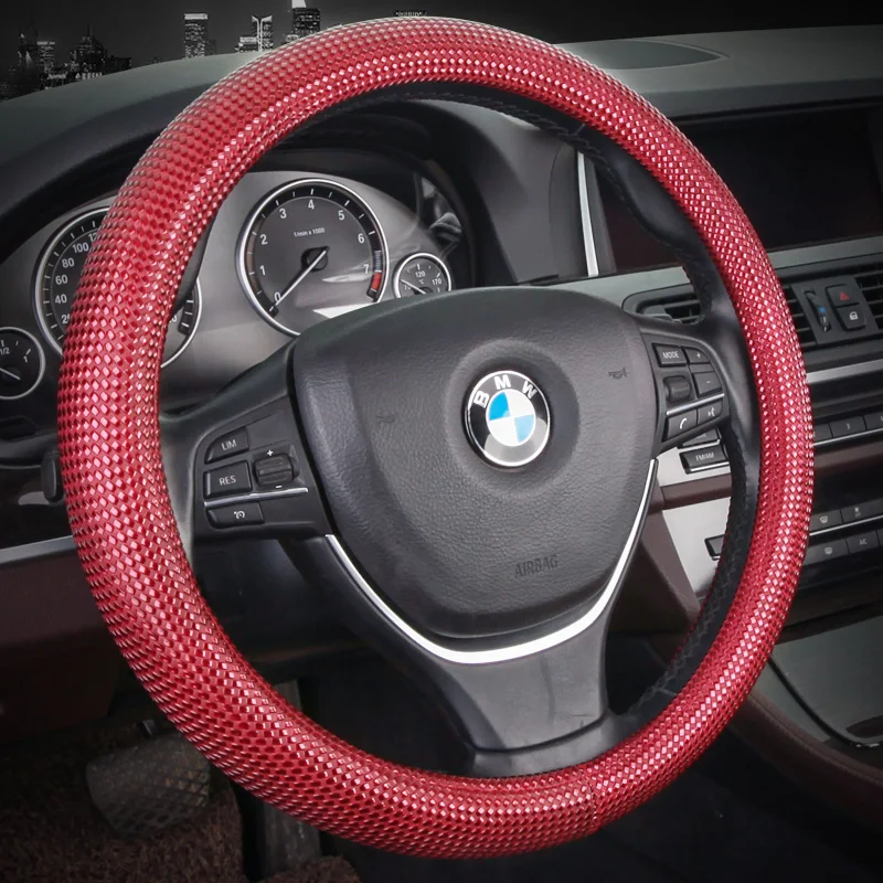 KKYSYELVA D Shape Steering-Wheel Black Auto Car Steering Wheel Cover Leather 38CM wheel cover Interior accessories
KKYSYELVA D Shape Steering-Wheel Black Auto Car Steering Wheel Cover Leather 38CM wheel cover Interior accessories