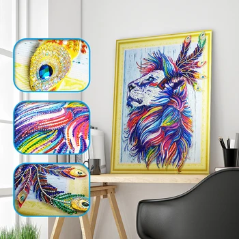 SHANSHIYOUPIN 5D DIY Special Shaped Diamond Painting Animal Lion Head Cross stitch Diamond Embroidery Rhinestones Home Decor
SHANSHIYOUPIN 5D DIY Special Shaped Diamond Painting Animal Lion Head Cross stitch Diamond Embroidery Rhinestones Home Decor