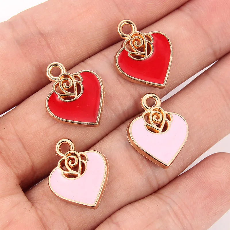 Red Enamel Heart Charms fit Bracelets Zinc Alloy Beads Pendant For DIY Necklaces Jewelry Making Accessories 10pcs/lot
Red Enamel Heart Charms fit Bracelets Zinc Alloy Beads Pendant For DIY Necklaces Jewelry Making Accessories 10pcs/lot