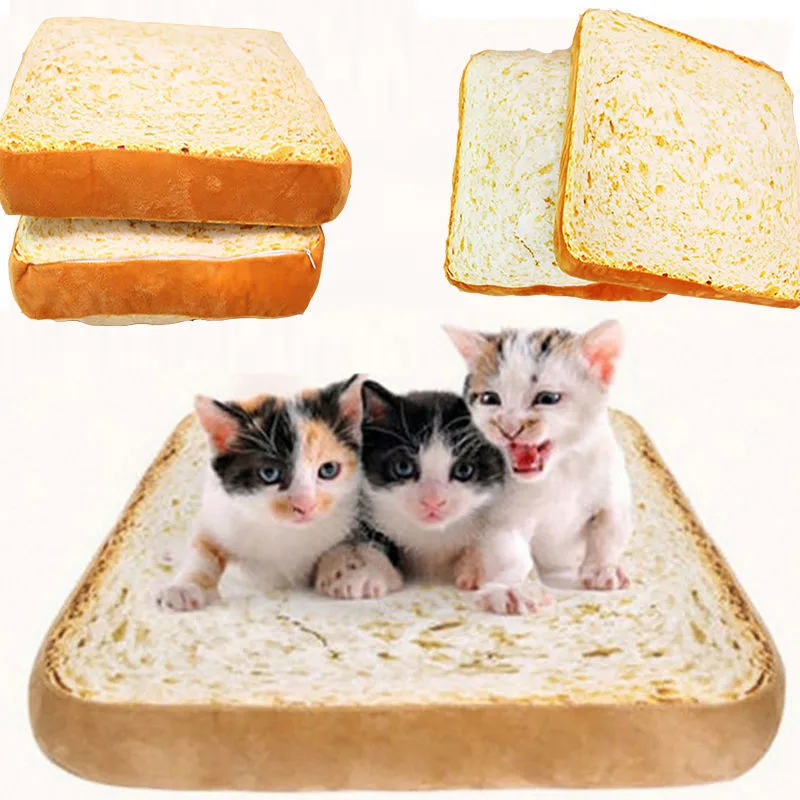 Creative Toast Bread Cat Pillow Dog Pet Cushion Supplies Bed Mat Soft Cushion Plush Seat Cushion 40x40cm
Creative Toast Bread Cat Pillow Dog Pet Cushion Supplies Bed Mat Soft Cushion Plush Seat Cushion 40x40cm