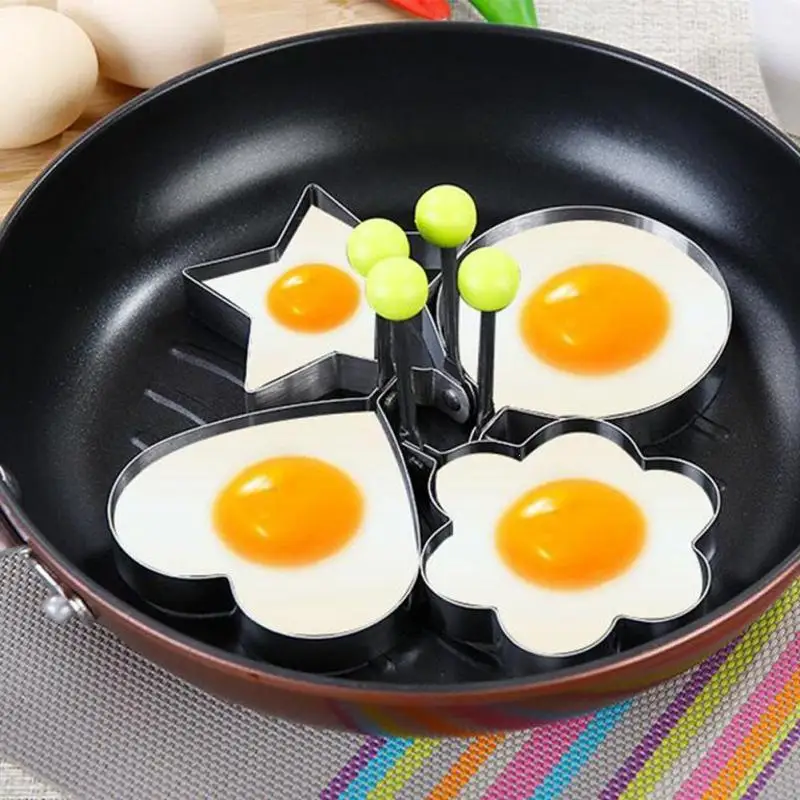 

1 PC Stainless Steel Fried Egg Mold shaper Pancake Rings Cooking tools kitchen gadgets Cooking Egg Mold Fried Egg Mold Form A20