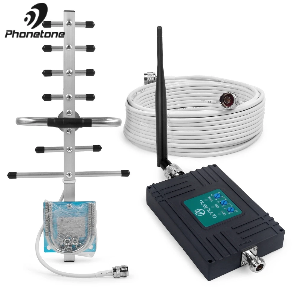 4G LTE 700 Mhz AT&T cellular booster signal amplifier Verizon 2G 3G 850/1900MHz 70dB mobile Repeater Antenna Set for Voice Data
4G LTE 700 Mhz AT&T cellular booster signal amplifier Verizon 2G 3G 850/1900MHz 70dB mobile Repeater Antenna Set for Voice Data