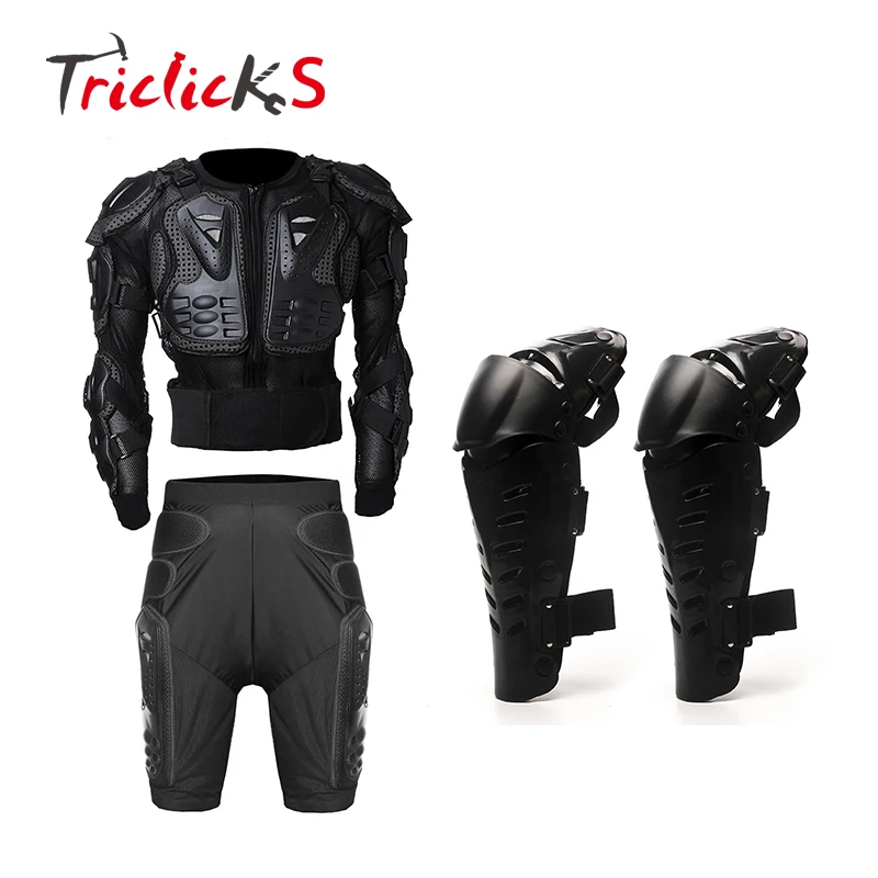 Triclicks Black Motorcycle Body Armor Protective Jacket+Gears Short Pants Hip Protector+Protector Motorcycle Knee Pad Kits Suits
Triclicks Black Motorcycle Body Armor Protective Jacket+Gears Short Pants Hip Protector+Protector Motorcycle Knee Pad Kits Suits