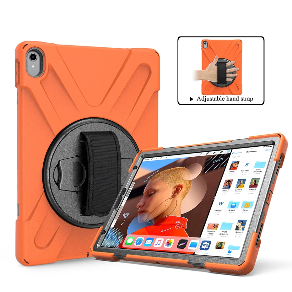 360 Rotating Kickstand Case for Apple iPad Pro 11 inch 2018 with Hand Strap Shockproof Armor Protective Cover for iPad Pro 11''
360 Rotating Kickstand Case for Apple iPad Pro 11 inch 2018 with Hand Strap Shockproof Armor Protective Cover for iPad Pro 11''