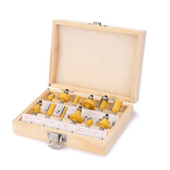 12pcs Mayitr Carbide Router Bit Set 1/4'' Shank Woodworking Cutter with Wooden Box For Capenter Tools
12pcs Mayitr Carbide Router Bit Set 1/4'' Shank Woodworking Cutter with Wooden Box For Capenter Tools