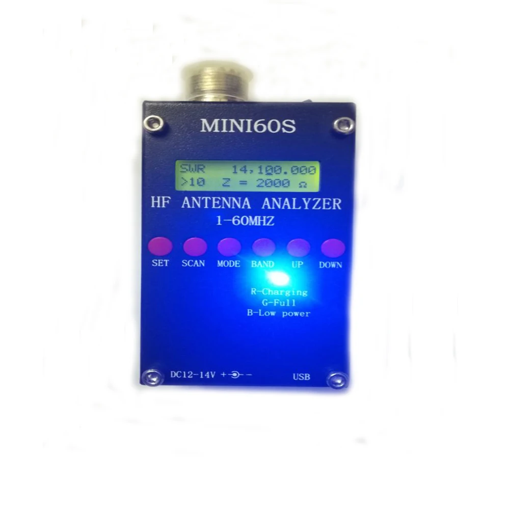 New Android Bluetooth vision Mini60s 1 - 60 Mhz HF ANT SWR Antenna Analyzer Meter for ham radio walkie takie update for MINI60
New Android Bluetooth vision Mini60s 1 - 60 Mhz HF ANT SWR Antenna Analyzer Meter for ham radio walkie takie update for MINI60