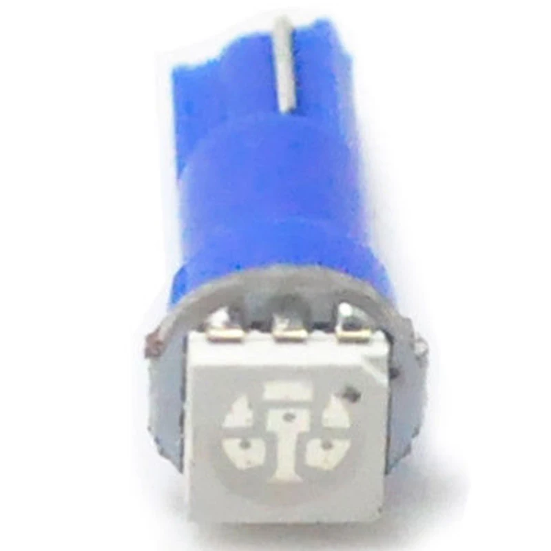 L 10pcs/lots T5 70 73 74 12V 1SMD LED Blue Dashboard Cluster Gauge Wedge Light