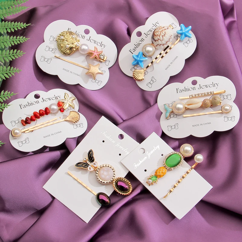 Ocean Style Seashell Barrettes 3PCS/Set Imitation Pearl Hair Clips Bohemian Vintage Starfish Crystal HairPin Headpiece Hairwear
Ocean Style Seashell Barrettes 3PCS/Set Imitation Pearl Hair Clips Bohemian Vintage Starfish Crystal HairPin Headpiece Hairwear