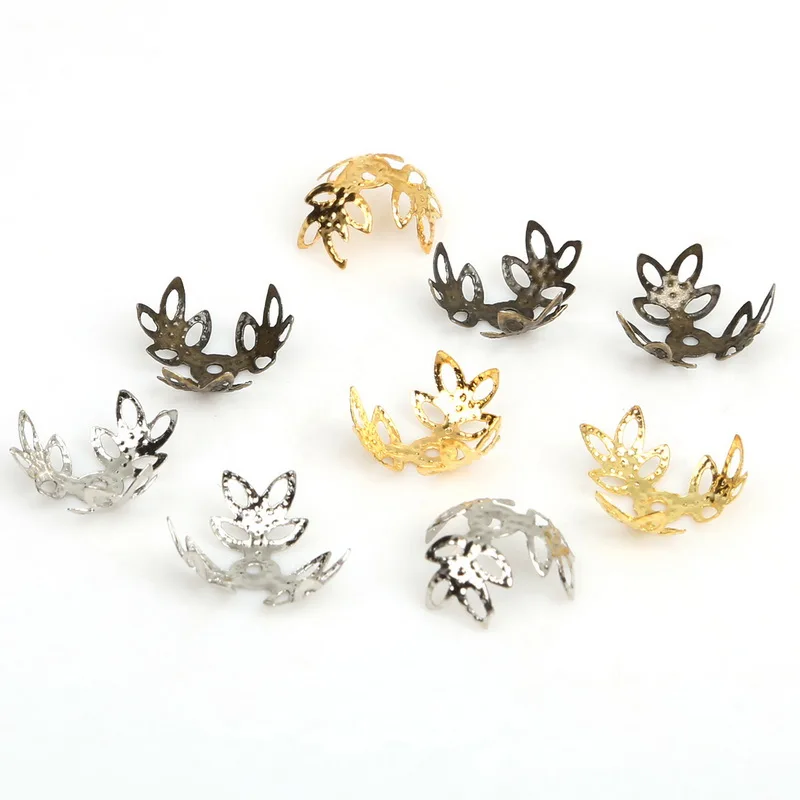300PCs Rhodium/Gold/Antique Bronze Tone Flower Bead Caps Jewelry Findings 14x14mm(Fit 12-14mm Bead)
300PCs Rhodium/Gold/Antique Bronze Tone Flower Bead Caps Jewelry Findings 14x14mm(Fit 12-14mm Bead)
