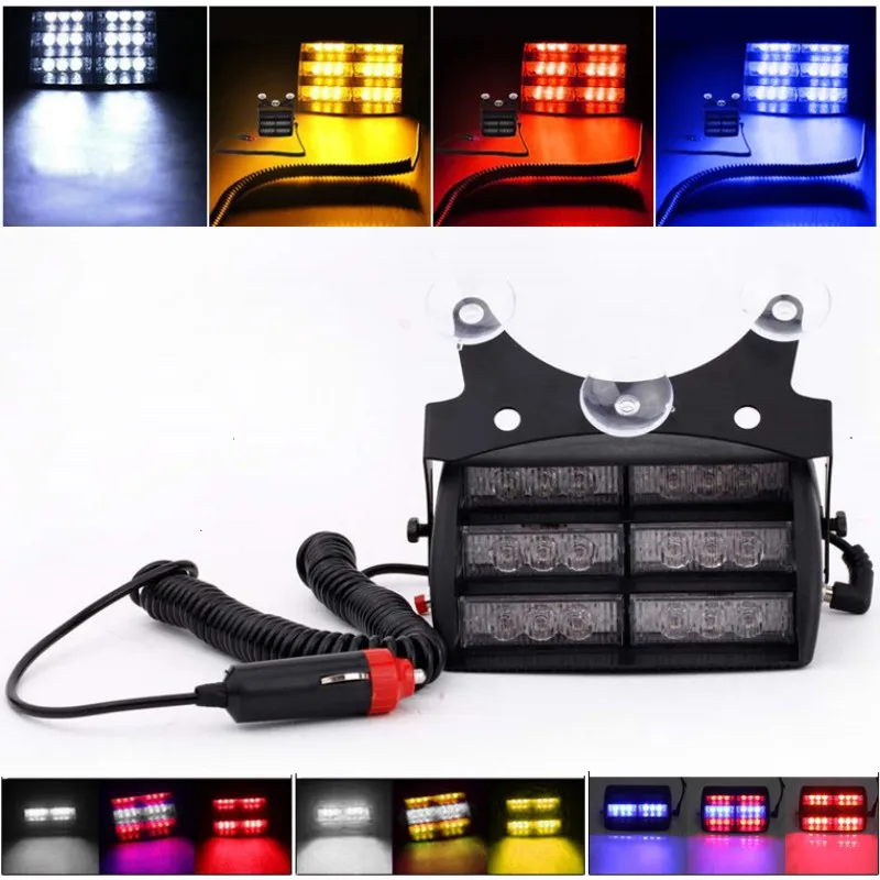 12v Car Led warning light 18 led 3 flashing mode Emergency driving hazard lamp Automotive EMS Flasher beacon strobe Caution lamp
12v Car Led warning light 18 led 3 flashing mode Emergency driving hazard lamp Automotive EMS Flasher beacon strobe Caution lamp