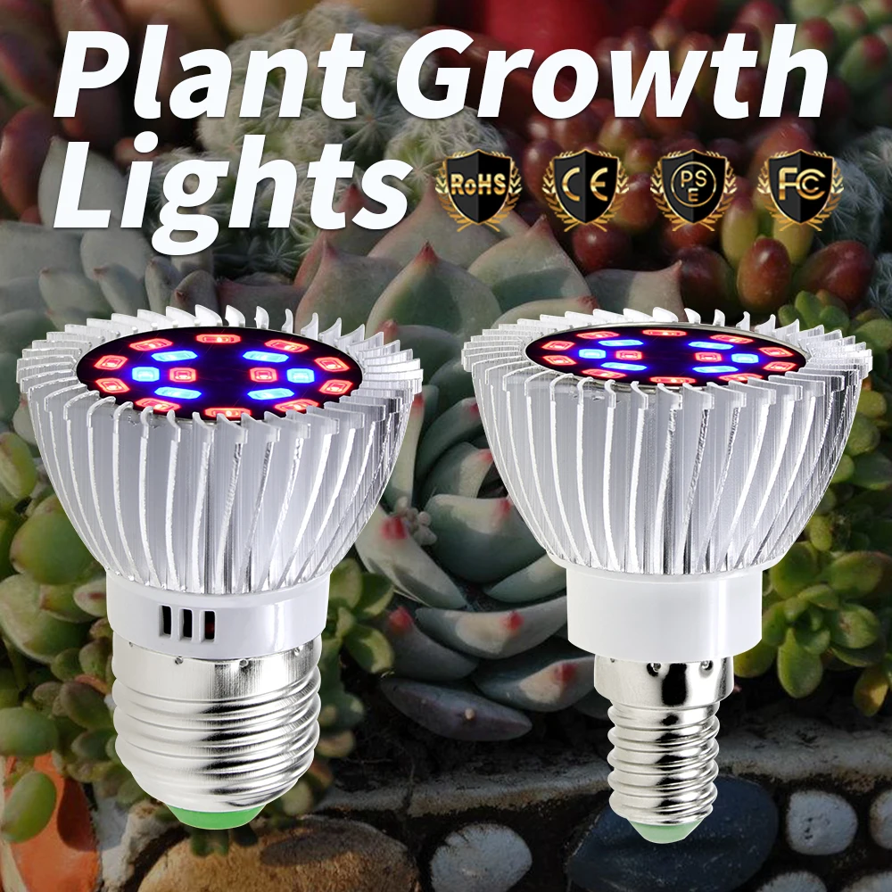 E27 LED Full Spectrum Plant Grow LED Light Bulbs E14 220V Indoor Plants Growing Tent UV LED 18W Grow Lights 110V Lamp For Plants
E27 LED Full Spectrum Plant Grow LED Light Bulbs E14 220V Indoor Plants Growing Tent UV LED 18W Grow Lights 110V Lamp For Plants