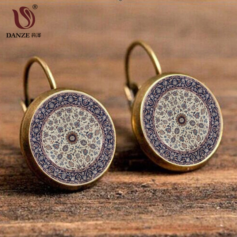 DANZE Small Floral Pendientes Dangle Earring For Women Mandala Glass Cabochon Ear Drop India Jewelry Unique Gift Dropshipping
DANZE Small Floral Pendientes Dangle Earring For Women Mandala Glass Cabochon Ear Drop India Jewelry Unique Gift Dropshipping